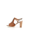 talon marron en cuir